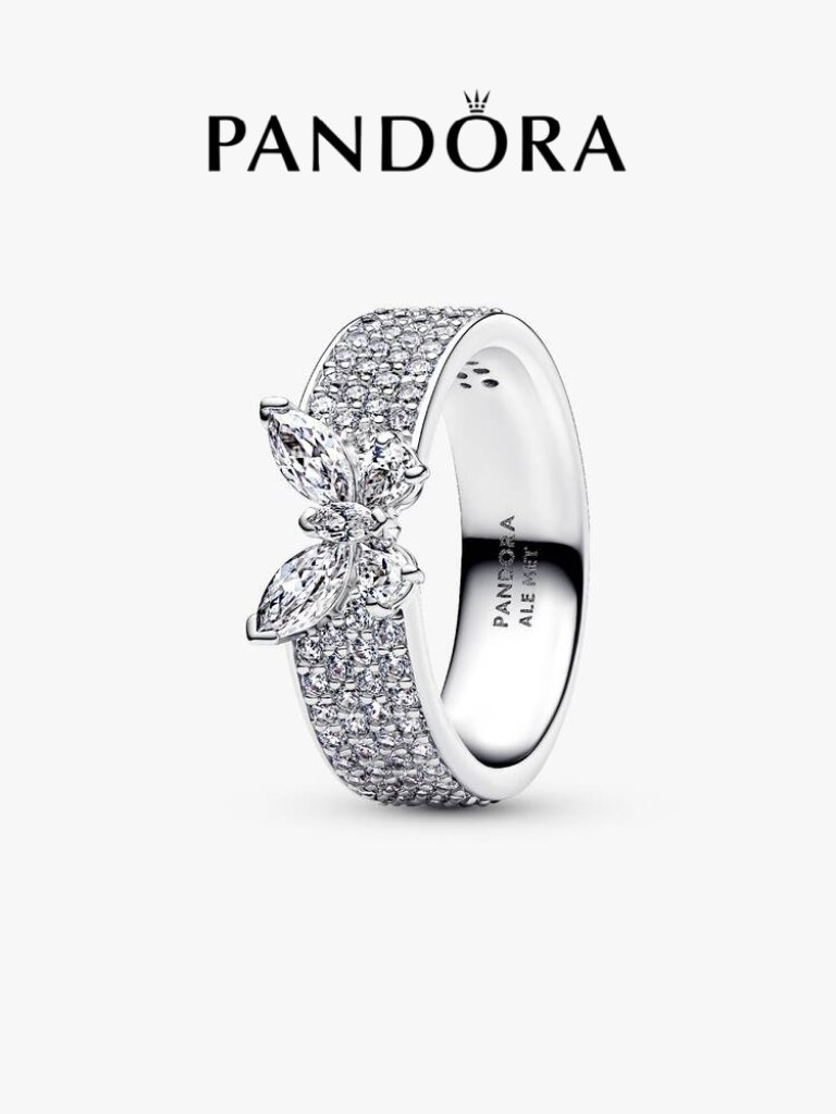 Pandora Sparkling Butterfly Bold Ring